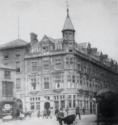 Image of the old Fenwicks building in its original Victorian form