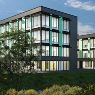 Artist's impression of building at LUSEP