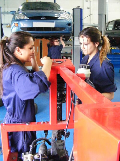 Lough Coll Skills female Mechanics (social)