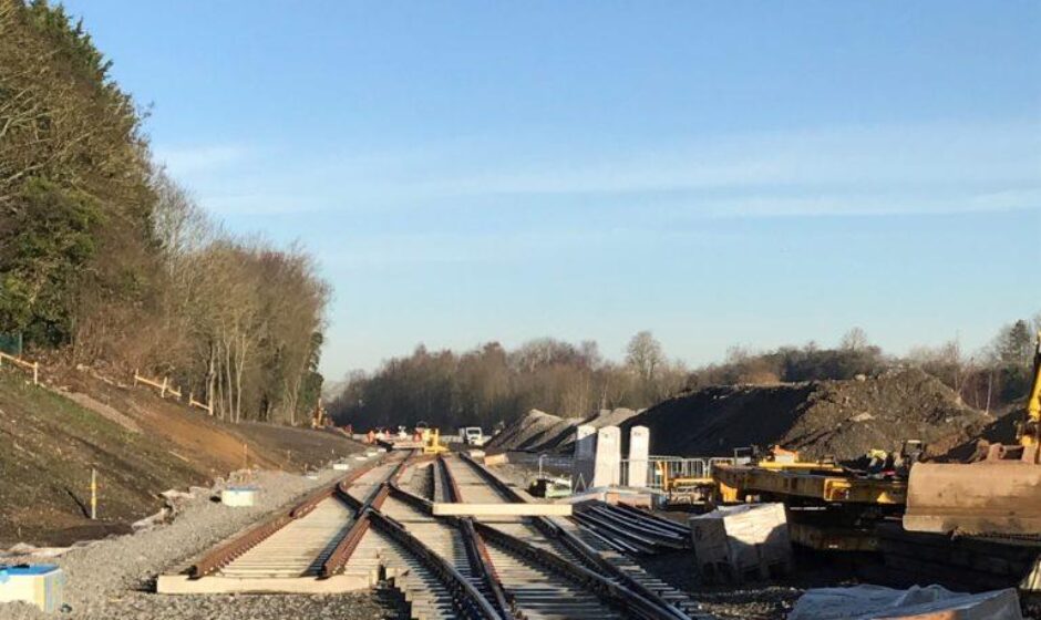 New track being laid at Market Harborough 