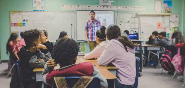 Students in a classroom