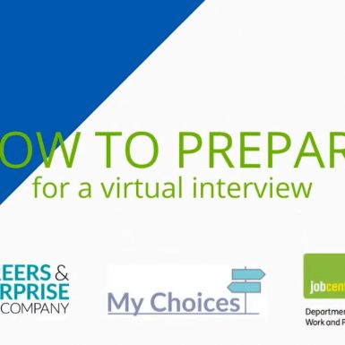 How to prepare for a virtual interview title screen