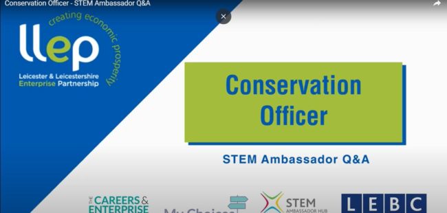 Conservation Officer STEM ambassador title screen