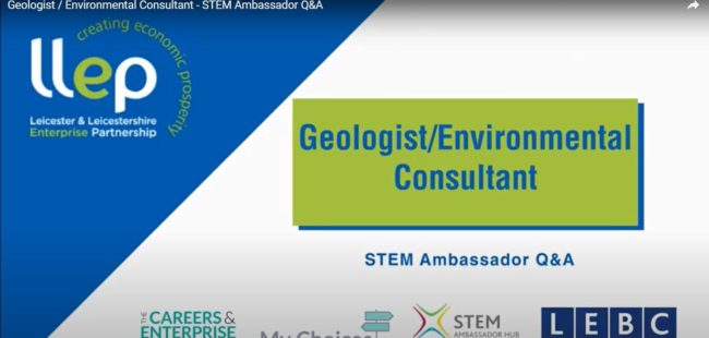 Environmental Consultant STEM ambassador title screen