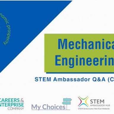 Mechanical Engineering STEM ambassador &#8211; Catherine title screen