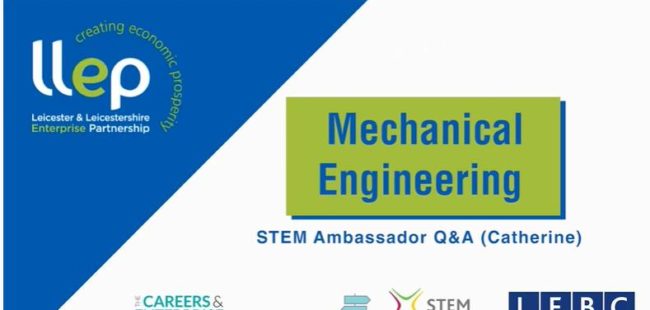 Mechanical Engineering STEM ambassador &#8211; Catherine title screen