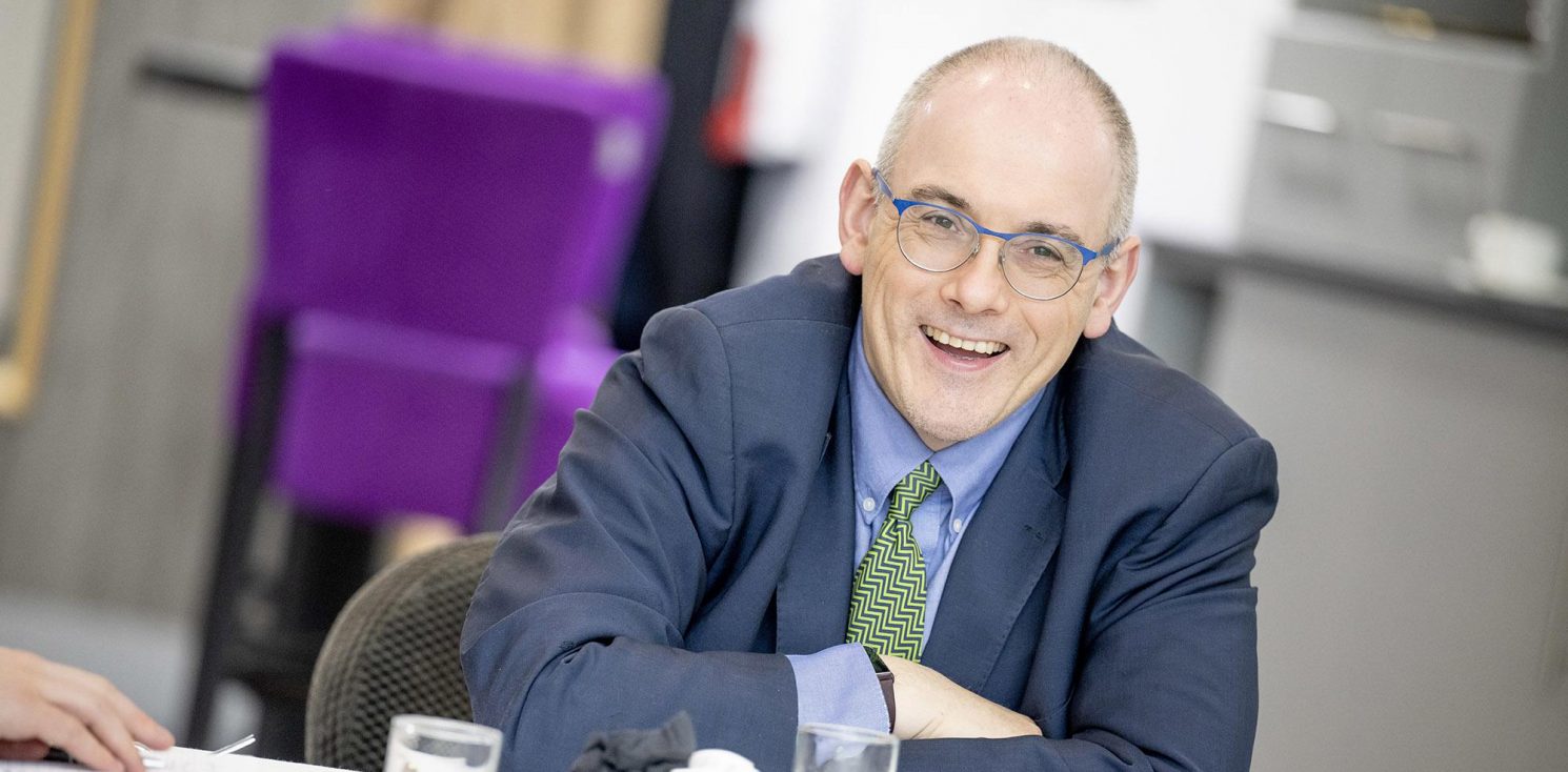 Robert Halfon at CEC round table at Loughborough College (Beth Walsh)