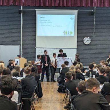 Future Careers school children taking part in a career day