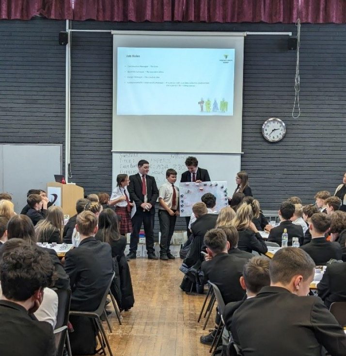 Future Careers school children taking part in a career day