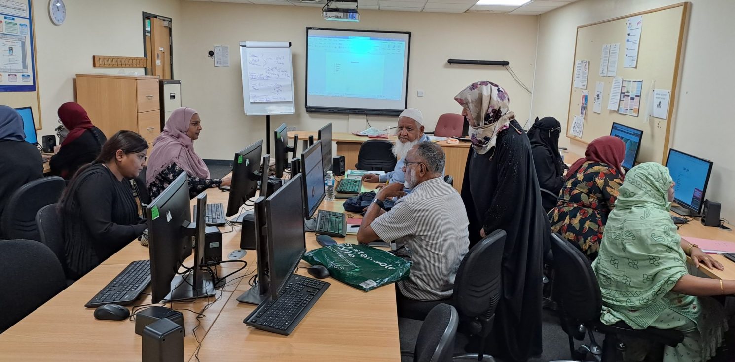 Photo of an English and Computing course for adults Held at the Highfields Centre