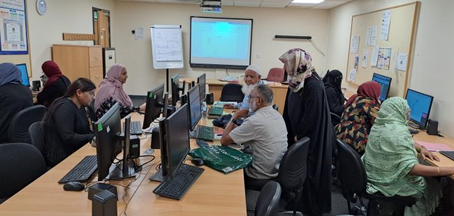 Photo of an English and Computing course for adults Held at the Highfields Centre